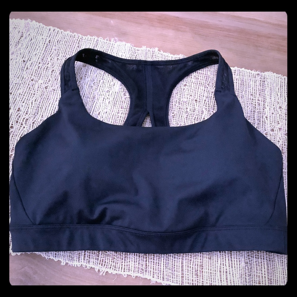 New Athleta Black Sports Bra Med D-DD